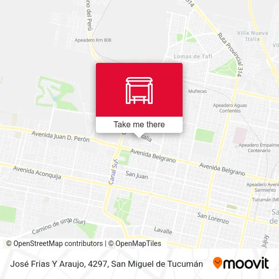 Mapa de José Frias Y Araujo, 4297