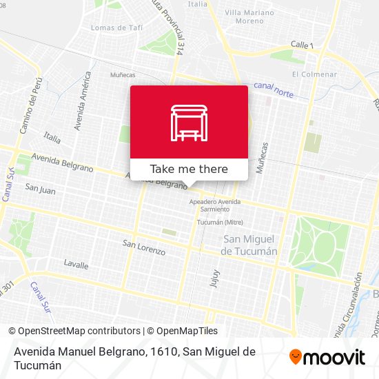 Avenida Manuel Belgrano, 1610 map