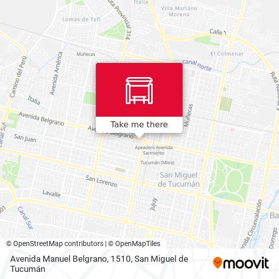 Avenida Manuel Belgrano, 1510 map