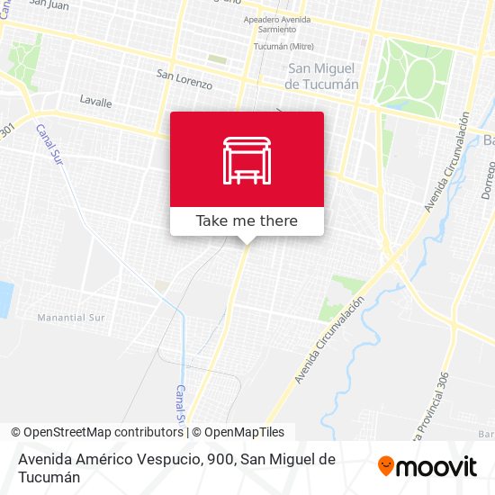 Mapa de Avenida Américo Vespucio, 900