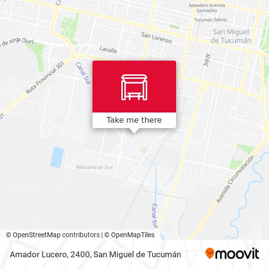 Amador Lucero, 2400 map