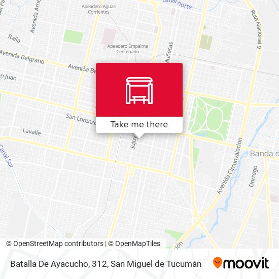Batalla De Ayacucho, 312 map