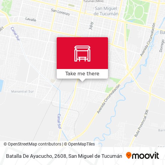 Batalla De Ayacucho, 2608 map