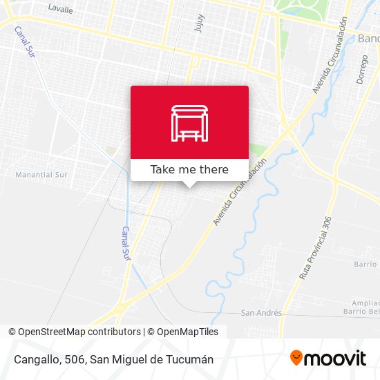 Cangallo, 506 map