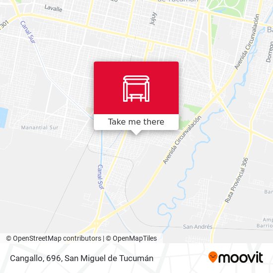 Cangallo, 696 map
