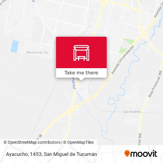 Ayacucho, 1453 map