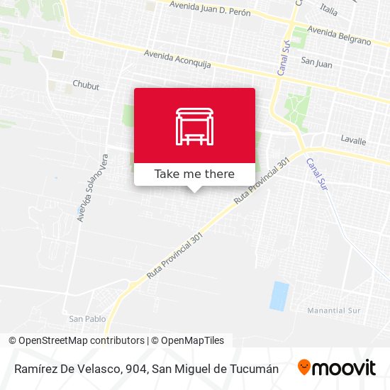Mapa de Ramírez De Velasco, 904