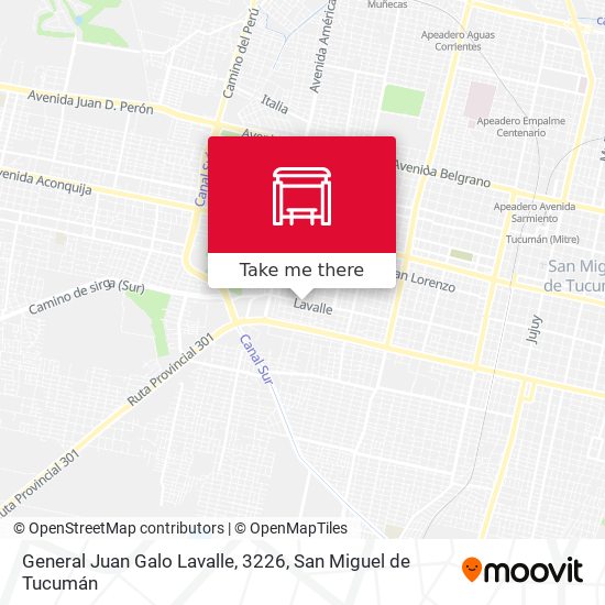 General Juan Galo Lavalle, 3226 map