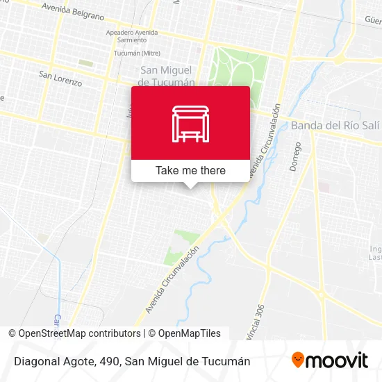 Diagonal Agote, 490 map