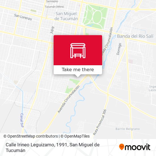 Calle Irineo Leguizamo, 1991 map