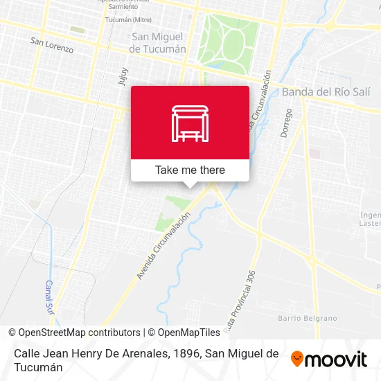 Mapa de Calle Jean Henry De Arenales, 1896
