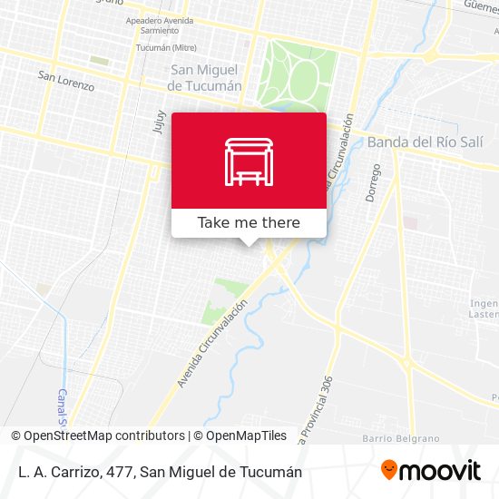 L. A. Carrizo, 477 map