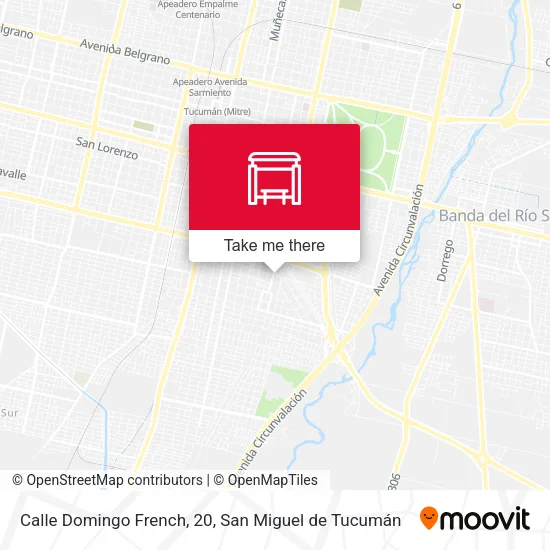Mapa de Calle Domingo French, 20