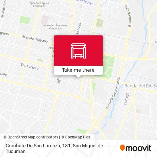 Combate De San Lorenzo, 181 map