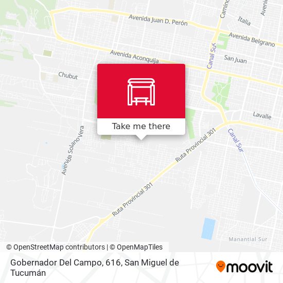 Mapa de Gobernador Del Campo, 616