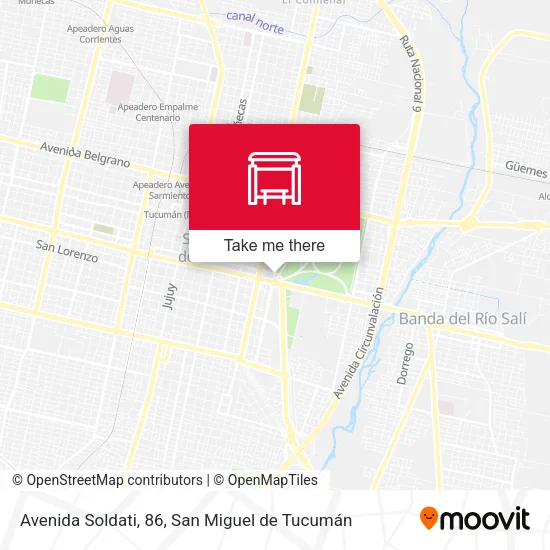 Mapa de Avenida Soldati, 86