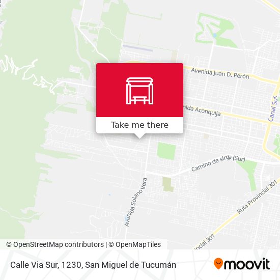 Calle Via Sur, 1230 map