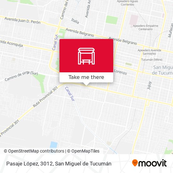 Pasaje López, 3012 map