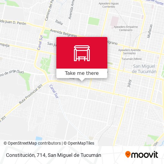 Constitución, 714 map