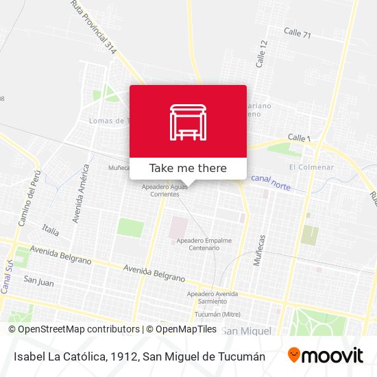 Mapa de Isabel La Católica, 1912
