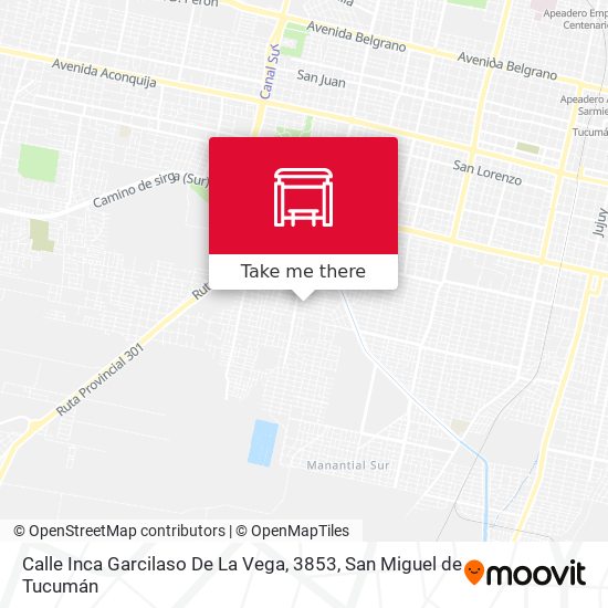 Calle Inca Garcilaso De La Vega, 3853 map