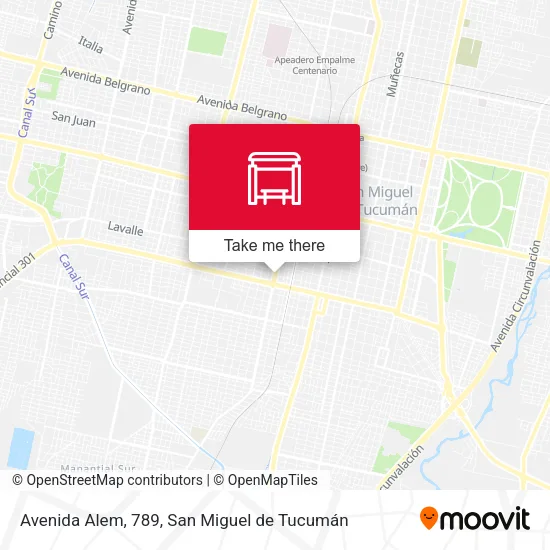 Mapa de Avenida Alem, 789