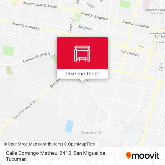 Mapa de Calle Domingo Matheu, 2410