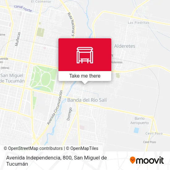 Mapa de Avenida Independencia, 800