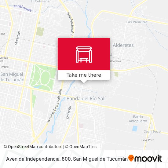 Mapa de Avenida Independencia, 800
