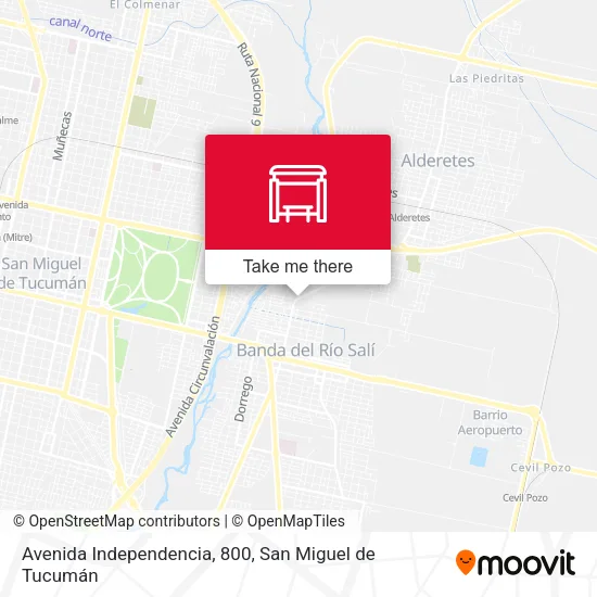Mapa de Avenida Independencia, 800