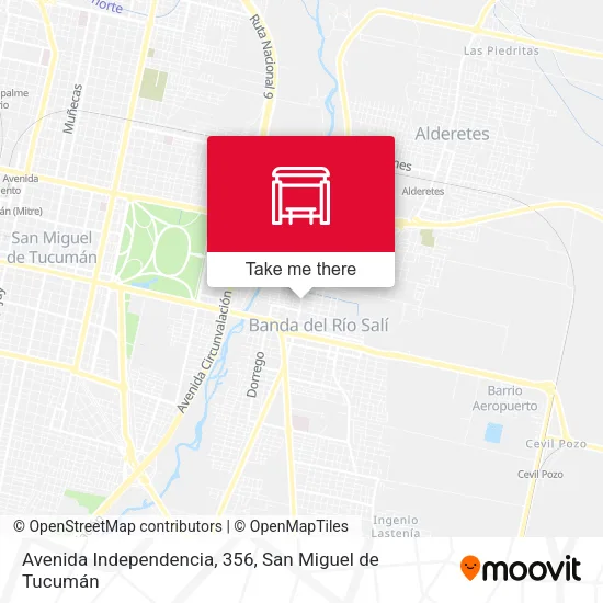 Mapa de Avenida Independencia, 356