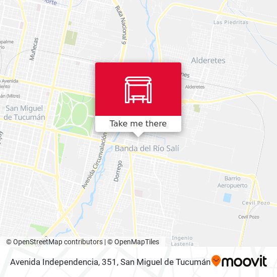 Mapa de Avenida Independencia, 351