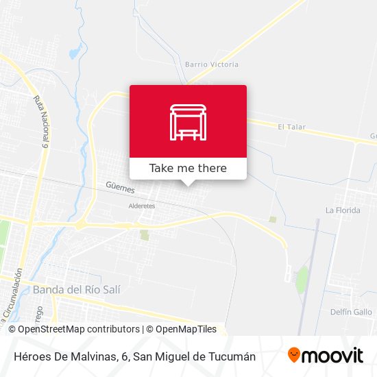 Mapa de Héroes De Malvinas, 6