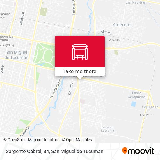 Sargento Cabral, 84 map