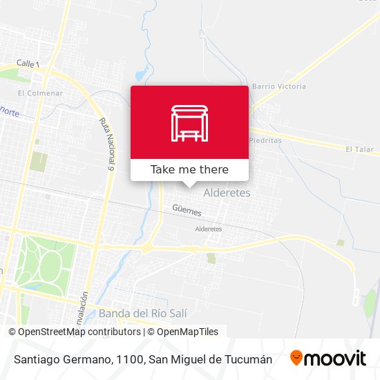 Mapa de Santiago Germano, 1100