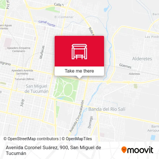 Avenida Coronel Suárez, 900 map