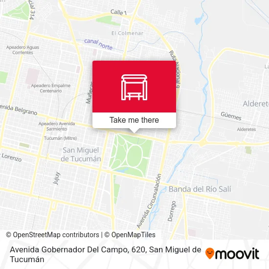 Mapa de Avenida Gobernador Del Campo, 620