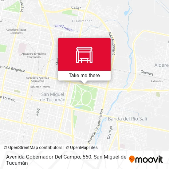 Mapa de Avenida Gobernador Del Campo, 560