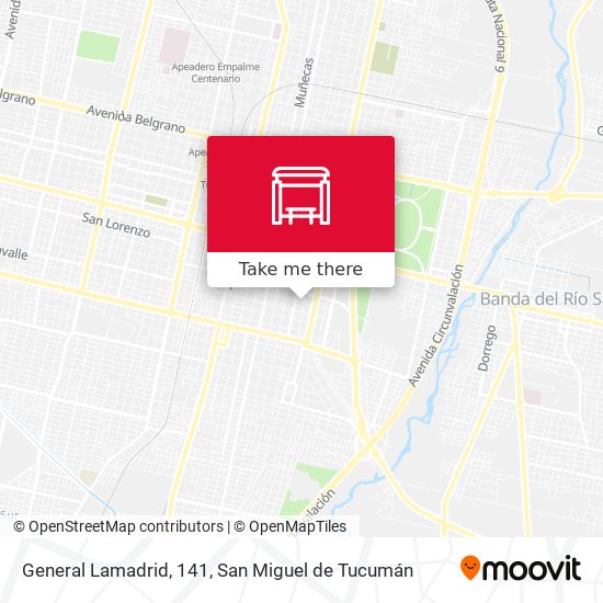 General Lamadrid, 141 map