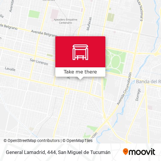 General Lamadrid, 444 map