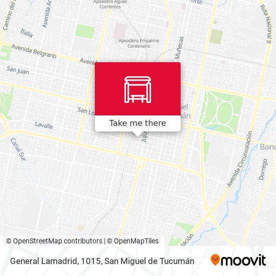 General Lamadrid, 1015 map