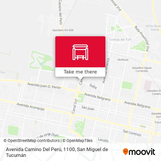 Avenida Camino Del Perú, 1100 map