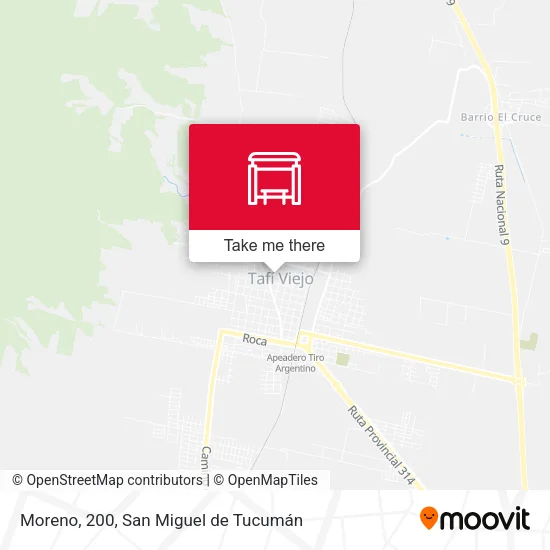 Mapa de Moreno, 200
