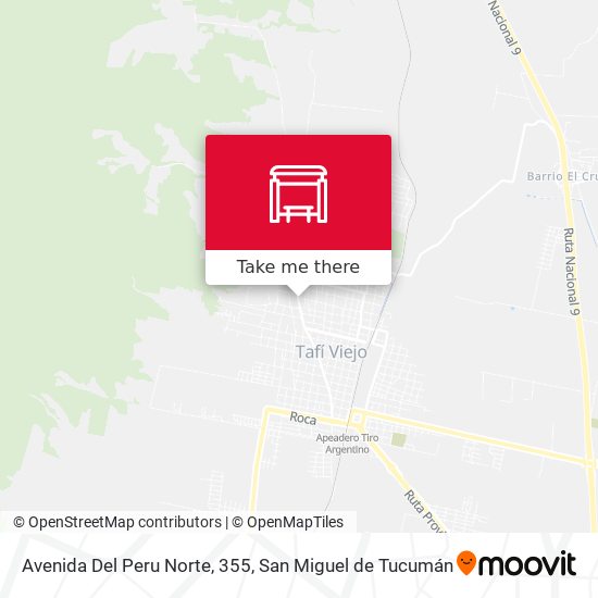 Mapa de Avenida Del Peru Norte, 355