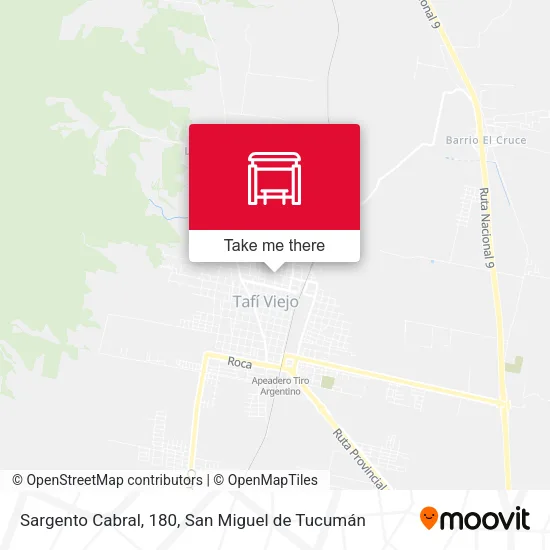 Sargento Cabral, 180 map