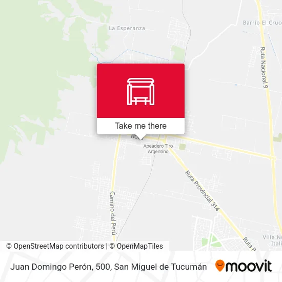 Juan Domingo Perón, 500 map