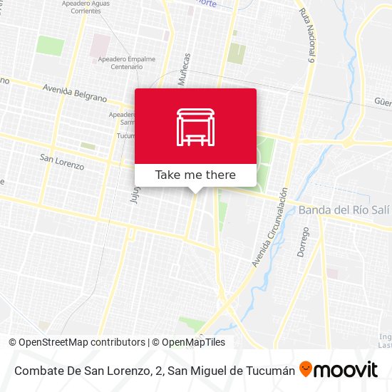 Combate De San Lorenzo, 2 map