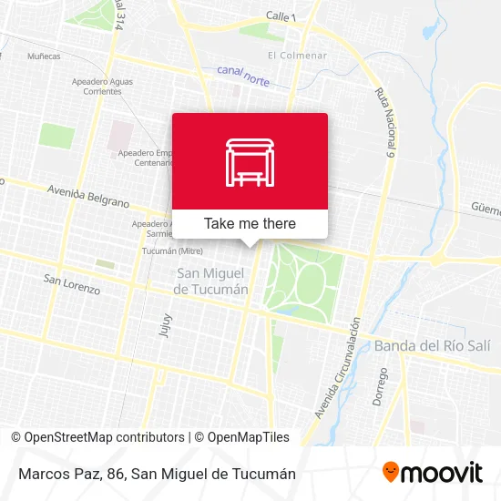 Mapa de Marcos Paz, 86