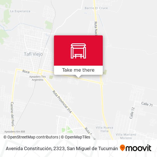 Mapa de Avenida Constitución, 2323