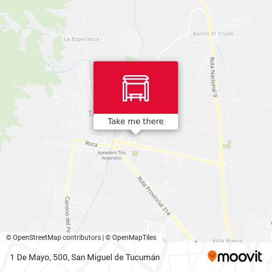 Mapa de 1 De Mayo, 500
